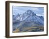 Mount Sneffels after an Early Autumn Snowfall, Near Telluride, Co-Howard Newcomb-Framed Photographic Print