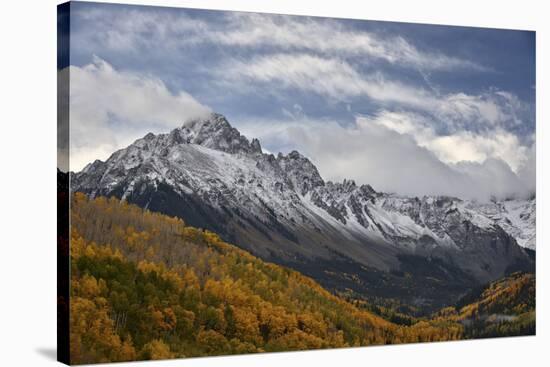 Mount Sneffels with a Dusting of Snow in the Fall-James Hager-Stretched Canvas