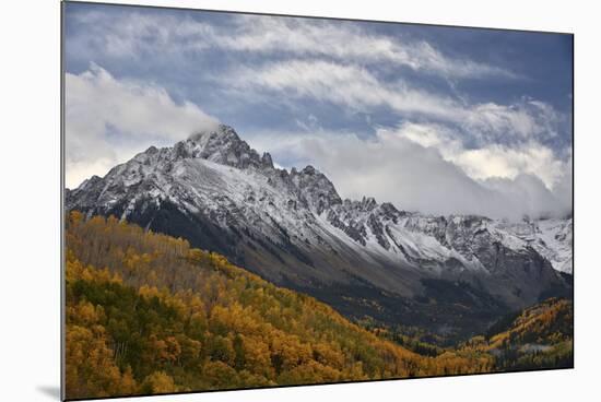 Mount Sneffels with a Dusting of Snow in the Fall-James Hager-Mounted Photographic Print
