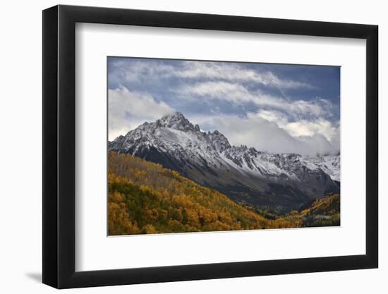 Mount Sneffels with a Dusting of Snow in the Fall-James Hager-Framed Photographic Print