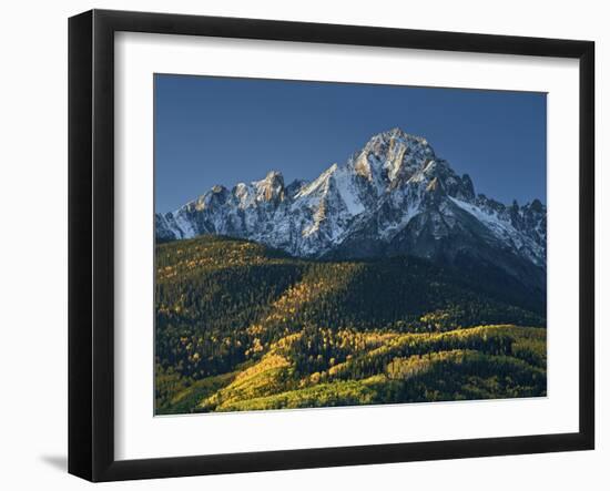 Mount Sneffels with Snow in the Fall-James Hager-Framed Premium Photographic Print