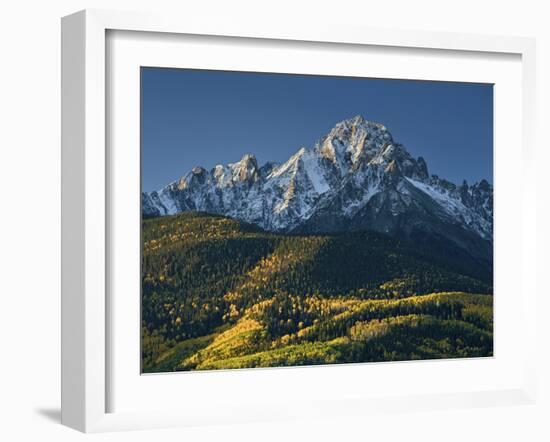 Mount Sneffels with Snow in the Fall-James Hager-Framed Photographic Print