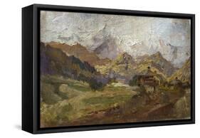 Mount Spluga-Stefano Bersani-Framed Stretched Canvas