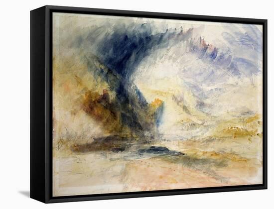 Mount St Gothard-J. M. W. Turner-Framed Stretched Canvas