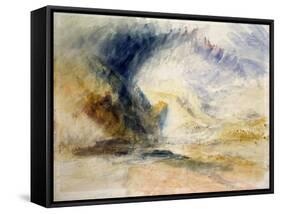 Mount St Gothard-J. M. W. Turner-Framed Stretched Canvas