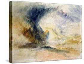 Mount St Gothard-J. M. W. Turner-Stretched Canvas