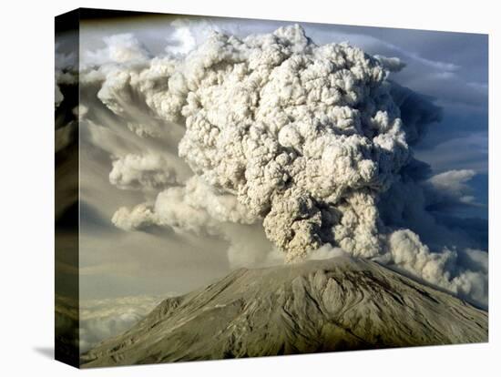 Mount St. Helen's Erupts-null-Stretched Canvas