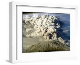 Mount St. Helen's Erupts-null-Framed Photographic Print