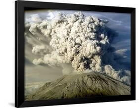 Mount St. Helen's Erupts-null-Framed Photographic Print