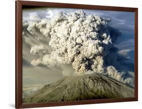 Mount St. Helen's Erupts-null-Framed Photographic Print