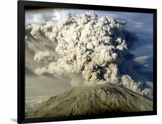 Mount St. Helen's Erupts-null-Framed Photographic Print