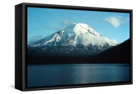 Mount St. Helens and Spirit Lake in August 1973 When its Summit Was 9,677 Ft-null-Framed Stretched Canvas