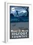 Mount St. Helens - Bigfoot Country-Lantern Press-Framed Art Print