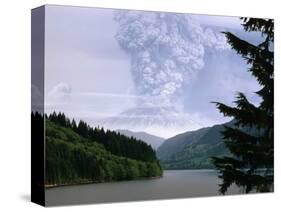 Mount St. Helens Erupting-Steve Terrill-Stretched Canvas