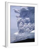 Mount St. Helens Erupting-Steve Terrill-Framed Photographic Print