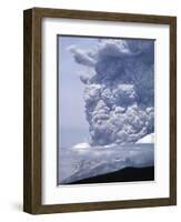 Mount St. Helens Erupting-Steve Terrill-Framed Photographic Print