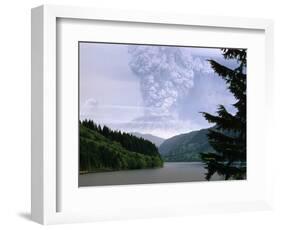 Mount St. Helens Erupting-Steve Terrill-Framed Photographic Print