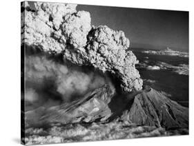 Mount St. Helens Eruption and Mount Hood-Bettmann-Stretched Canvas