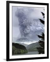 Mount St. Helens Eruption-Steve Terrill-Framed Photographic Print