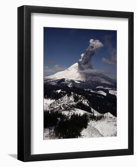 Mount St. Helens Erupts-Jim Sugar-Framed Photographic Print