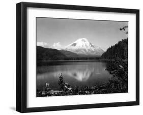 Mount St. Helens From Spirit Lake, 1923-Asahel Curtis-Framed Giclee Print