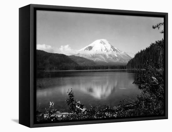 Mount St. Helens From Spirit Lake, 1923-Asahel Curtis-Framed Stretched Canvas