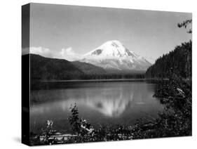 Mount St. Helens From Spirit Lake, 1923-Asahel Curtis-Stretched Canvas