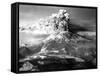 Mount St. Helens in Eruption on May 18, 1980 with Mt. Adams in Distance-null-Framed Stretched Canvas