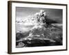 Mount St. Helens in Eruption on May 18, 1980 with Mt. Adams in Distance-null-Framed Photo