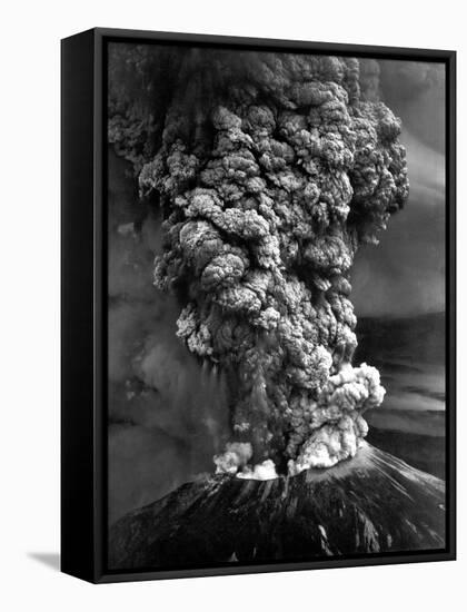 Mount St. Helens in Eruption on May 18, 1980-null-Framed Stretched Canvas