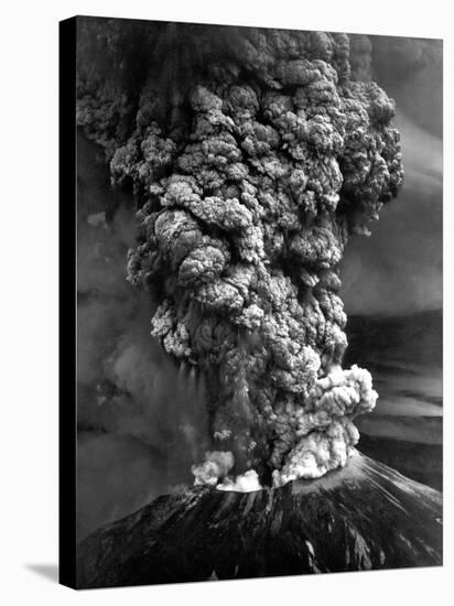 Mount St. Helens in Eruption on May 18, 1980-null-Stretched Canvas