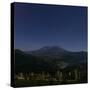 Mount St. Helens is Seen against a Star-Filled Sky-null-Stretched Canvas