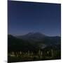 Mount St. Helens is Seen against a Star-Filled Sky-null-Mounted Photographic Print