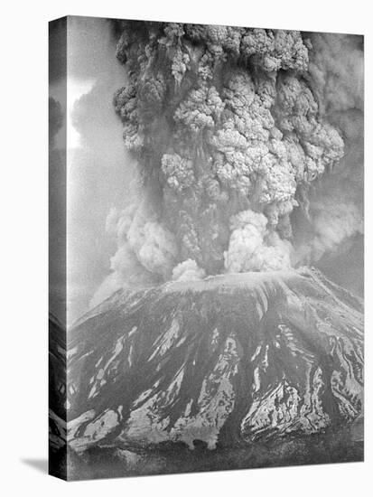 Mount St. Helens Sends a Plume of Ash, Smoke and Debris Skyward-null-Stretched Canvas