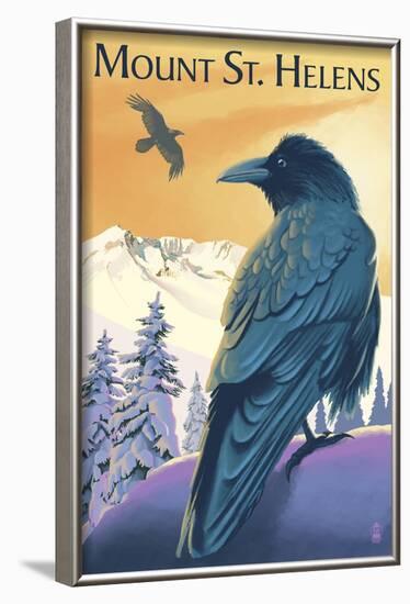 Mount St. Helens, Washington - Ravens-Lantern Press-Framed Art Print