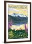 Mount St. Helens, Washington - Spirit Lake-Lantern Press-Framed Art Print