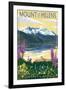 Mount St. Helens, Washington - Spirit Lake-Lantern Press-Framed Art Print