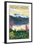 Mount St. Helens, Washington - Spirit Lake-Lantern Press-Framed Art Print