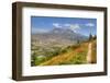 Mount St. Helens with wild flowers, Mount St. Helens National Volcanic Monument, Washington State, -Richard Maschmeyer-Framed Photographic Print