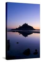 Mount St Michael Cornwall England at sunset-Charles Bowman-Stretched Canvas