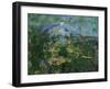 Mount St, Victoire from Les Lauves, 1904-06-Paul Cézanne-Framed Giclee Print