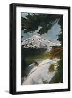 'Mount Tacoma from Eagle Peak, Washington', c1916-Asahel Curtis-Framed Premium Photographic Print