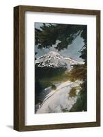 'Mount Tacoma from Eagle Peak, Washington', c1916-Asahel Curtis-Framed Photographic Print