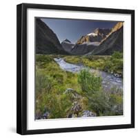 Mount Talbot, to Southern Alps, Fiordland National Park, Southland, South Island, New Zealand-Rainer Mirau-Framed Photographic Print