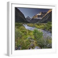 Mount Talbot, to Southern Alps, Fiordland National Park, Southland, South Island, New Zealand-Rainer Mirau-Framed Photographic Print