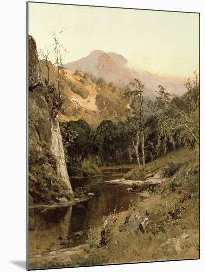 Mount Tamalpais from Lagunitas Creek, 1878-William Keith-Mounted Giclee Print