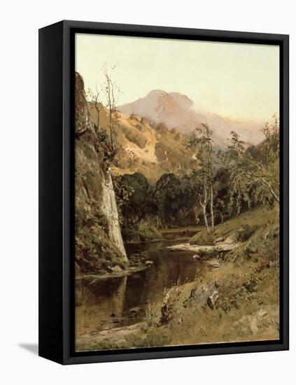 Mount Tamalpais from Lagunitas Creek, 1878-William Keith-Framed Stretched Canvas