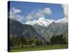 Mount Tasman and Cook Flat, Westland Tai Poutini National Park, New Zealand-Jochen Schlenker-Stretched Canvas