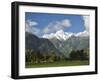 Mount Tasman and Cook Flat, Westland Tai Poutini National Park, New Zealand-Jochen Schlenker-Framed Photographic Print