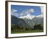 Mount Tasman and Cook Flat, Westland Tai Poutini National Park, New Zealand-Jochen Schlenker-Framed Photographic Print